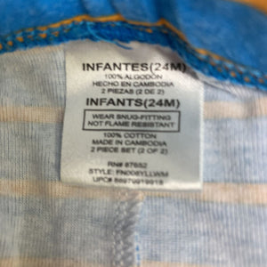 2pc striped nemo sleepwear