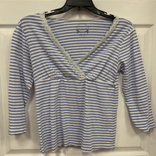 Load image into Gallery viewer, striped top w/lace trim
