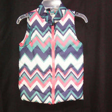 Load image into Gallery viewer, chevron pattern vest jacket
