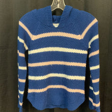Load image into Gallery viewer, hooded striped sweater
