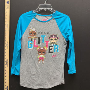 "team glitter" top