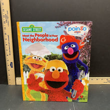 Load image into Gallery viewer, Meet the People in Your Neighborhood (Sesame Street) (Poingo Story Reader) -interactive character hardcover
