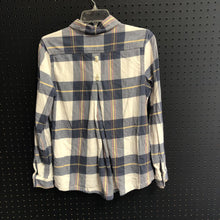 Load image into Gallery viewer, Plaid Button Down top
