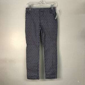 polka dots denim pants
