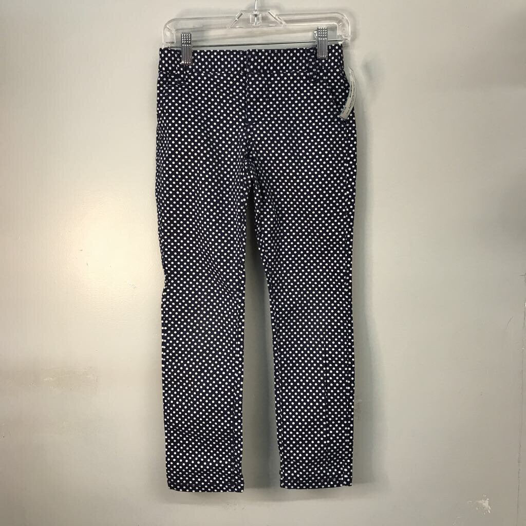 polka dots denim pants