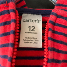 Load image into Gallery viewer, striped zip sweatshirt
