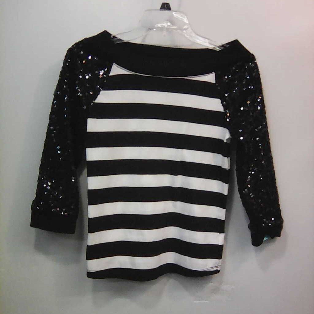 striped sequin top