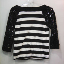 Load image into Gallery viewer, striped sequin top
