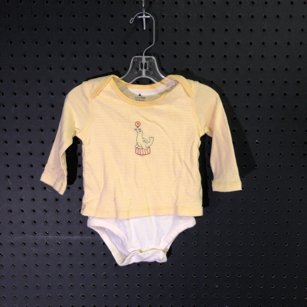 striped seal onesie