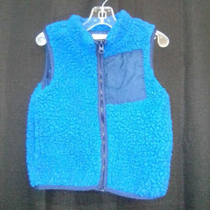 Fuzzy vest w/Velcro pocket