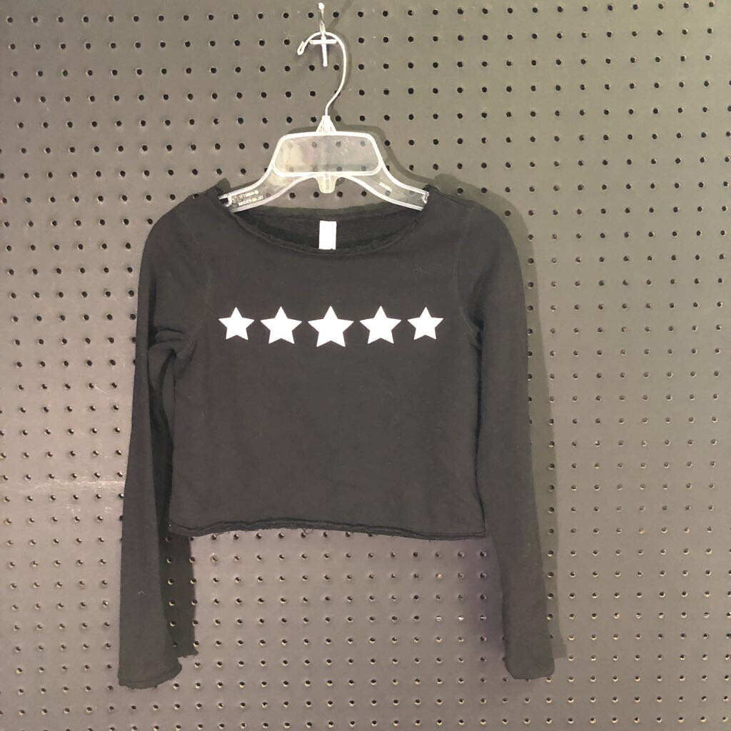 stars crop sweatshirt