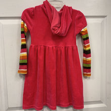 Load image into Gallery viewer, Velvet dress w/striped sleeves
