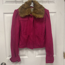 Load image into Gallery viewer, Coat w/1 button&amp;Detachable fur
