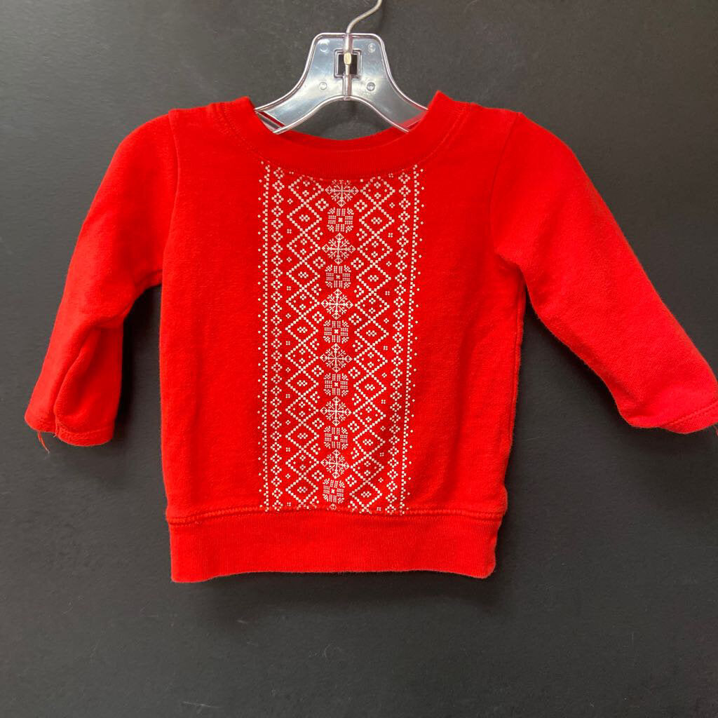 Patterned Sweatshirt
