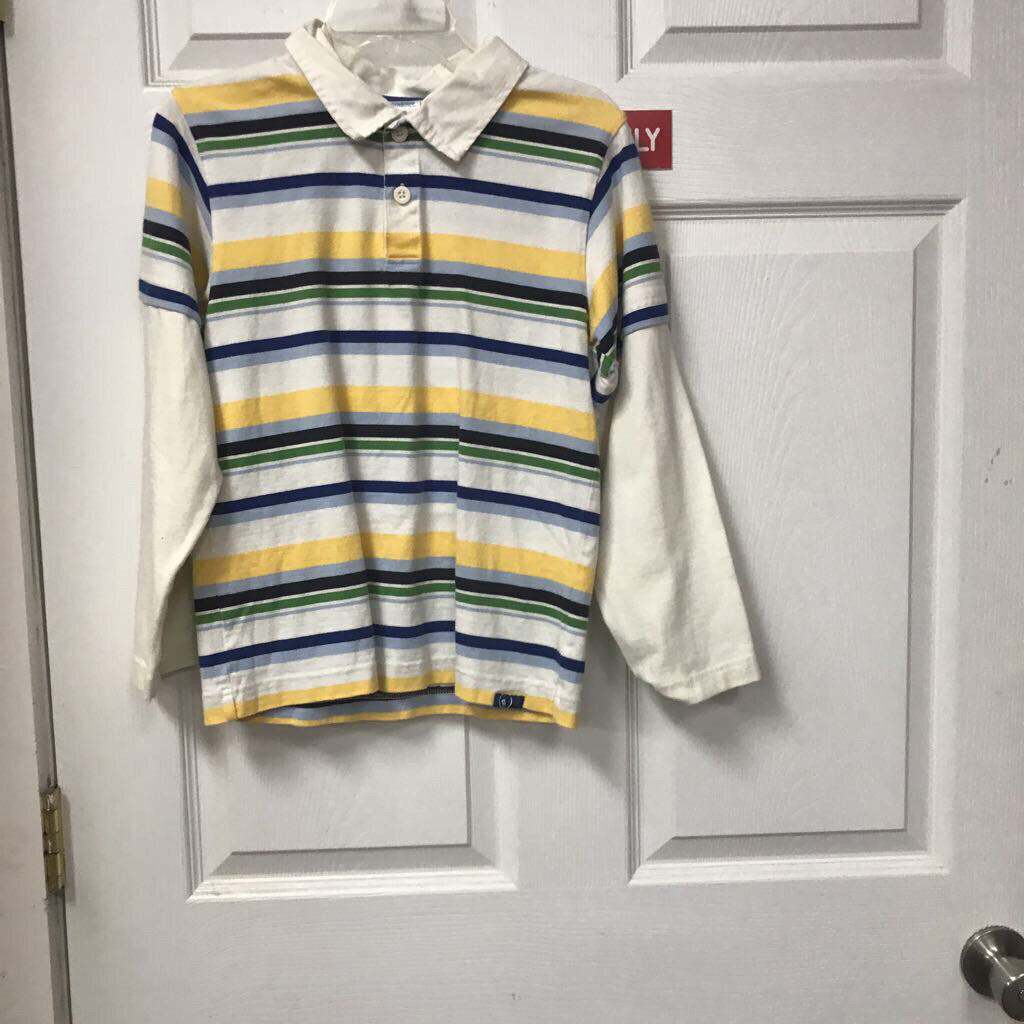 Striped polo shirt