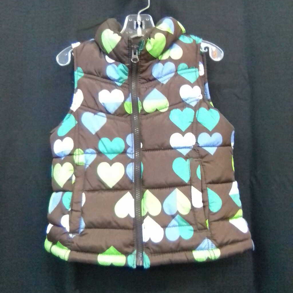 hearts winter vest jacket