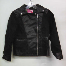 Load image into Gallery viewer, leather look winter jacket w/zipper
