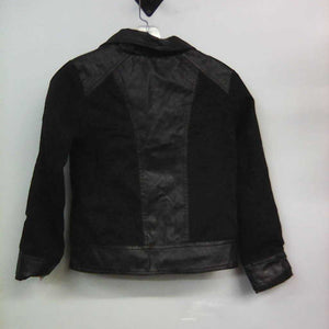 leather look winter jacket w/zipper