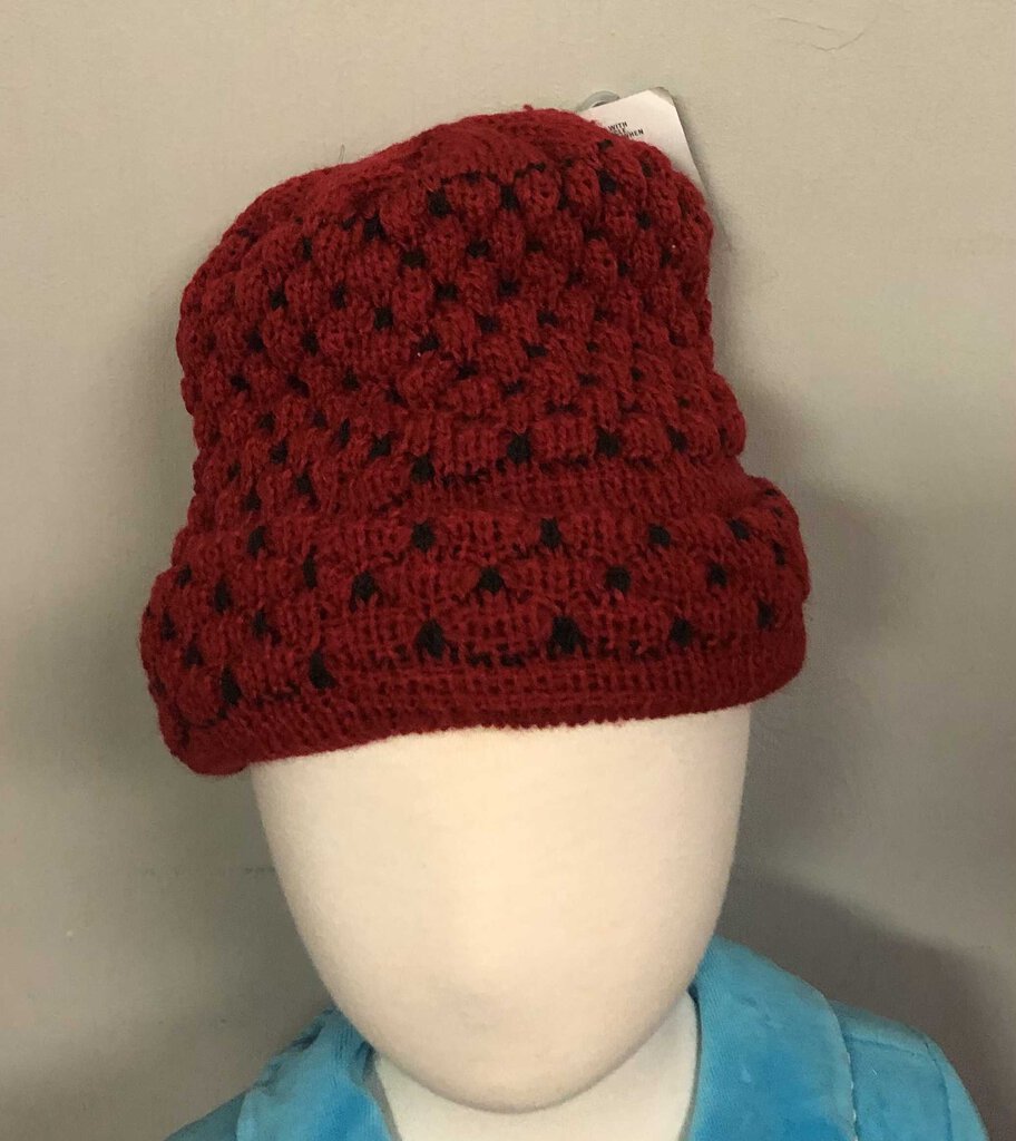 pattern knit hat