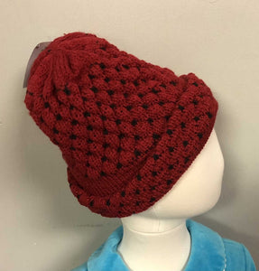 pattern knit hat
