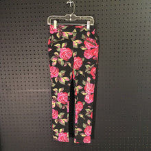 Load image into Gallery viewer, flower zipper leggings
