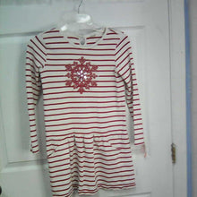 Load image into Gallery viewer, Striped dress w/snowflake
