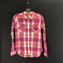 Load image into Gallery viewer, plaid button down top
