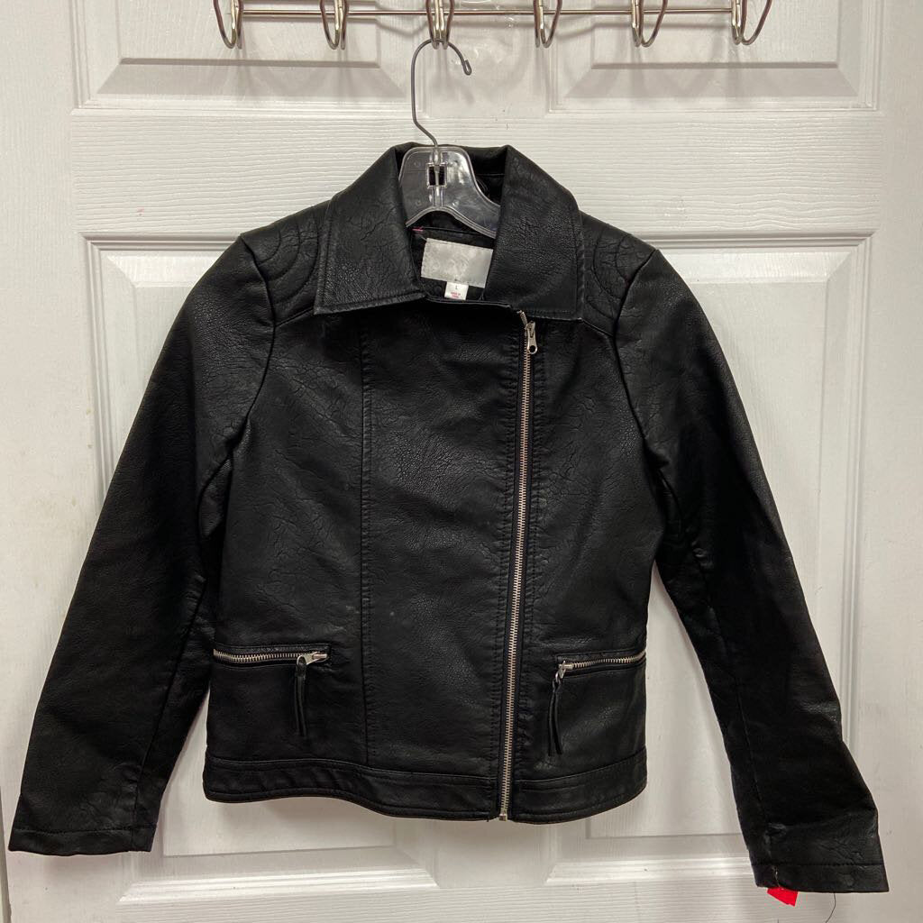 girls faux leather jacket