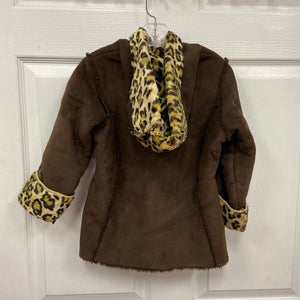 Coat w/leopard print