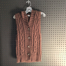 Load image into Gallery viewer, girls old navy brwn bttn-dwn swt-dress
