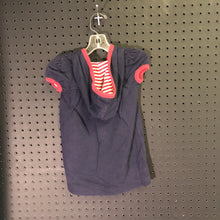 Load image into Gallery viewer, girls gap kids blu/red hooded dress
