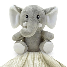 Load image into Gallery viewer, Me Lovey™ - Elephant Lovey Security Blanket
