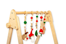 Load image into Gallery viewer, Montessori Baby Gym &amp; Hanging Toys Set | Wooden Play Gym for Babies
