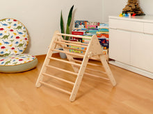 Load image into Gallery viewer, Montessori Indoor Playground | Pikler Triangle &amp; Climbing Arch &amp; 2in1 Ramp &amp; Pillow
