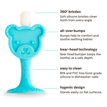 Load image into Gallery viewer, oogiebear 360° toothbrush - infant to toddler training toothbrush
