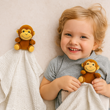 Load image into Gallery viewer, Me Lovey™ - Monkey Lovey Security Blanket
