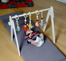 Load image into Gallery viewer, Montessori Baby Gym &amp; Hanging Toys Set | Wooden Play Gym for Babies
