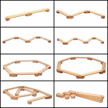 Load image into Gallery viewer, Montessori Balance Beam and Stepping Stones Set
