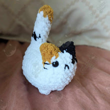 Load image into Gallery viewer, Chubby Calico Loaf Cat Plushie
