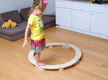 Load image into Gallery viewer, Circular Wooden Balance Beam Set | Montessori
