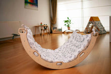 Load image into Gallery viewer, Climbing Arch Rocker with Origami Pillow | Montessori Play Set
