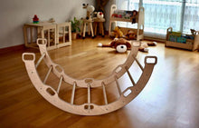 Load image into Gallery viewer, Climbing Arch Rocker with Origami Pillow | Montessori Play Set
