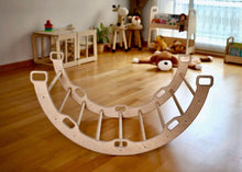 Load image into Gallery viewer, Large Montessori Climbing Arch/Rocker with Pillow Set
