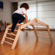 Load image into Gallery viewer, Montessori Climbing Triangle Cube with Reversible Ramp
