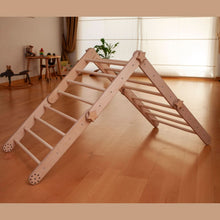 Load image into Gallery viewer, Montessori Climbing Triangle Cube with Reversible Ramp
