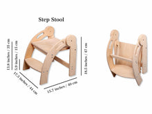 Load image into Gallery viewer, Foldable Montessori Kitchen Step Stool
