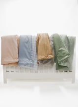 Load image into Gallery viewer, Chestnut Gingham Quilted Blanket

