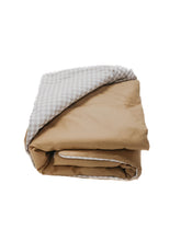 Load image into Gallery viewer, Chestnut Gingham Quilted Blanket
