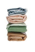 Load image into Gallery viewer, Chestnut Gingham Quilted Blanket
