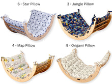 Load image into Gallery viewer, Medium Montessori Climbing Arch/Rocker with Pillow &amp; Ramp Set
